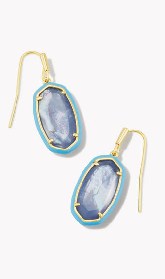 Kendra Scott Dani Enamel Gold Periwinkle Illusion