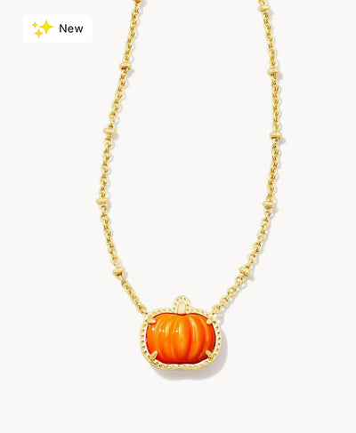 Kendra Scott Pumpkin Orange Necklace