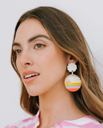 Sunshine Tienda Paradise Dipped Circle Earrings