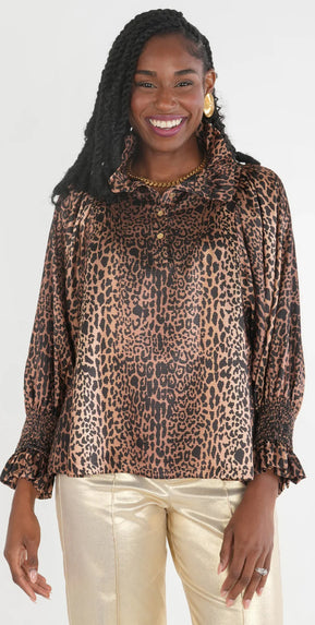 Emily McCarthy Lady Leopard Charlotte Top