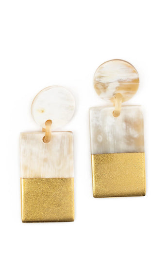 Sunshine Tienda Gold Dipped Statement Earrings