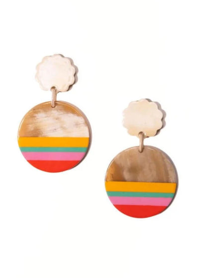 Sunshine Tienda Paradise Dipped Circle Earrings