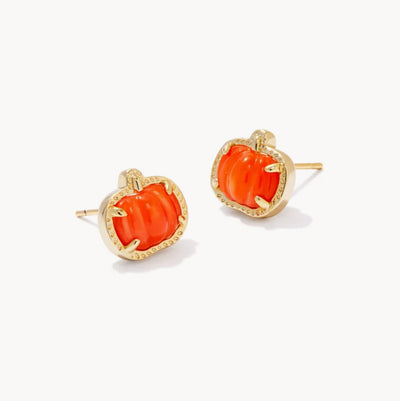 Kendra Scott Pumpkin Orange Earrings