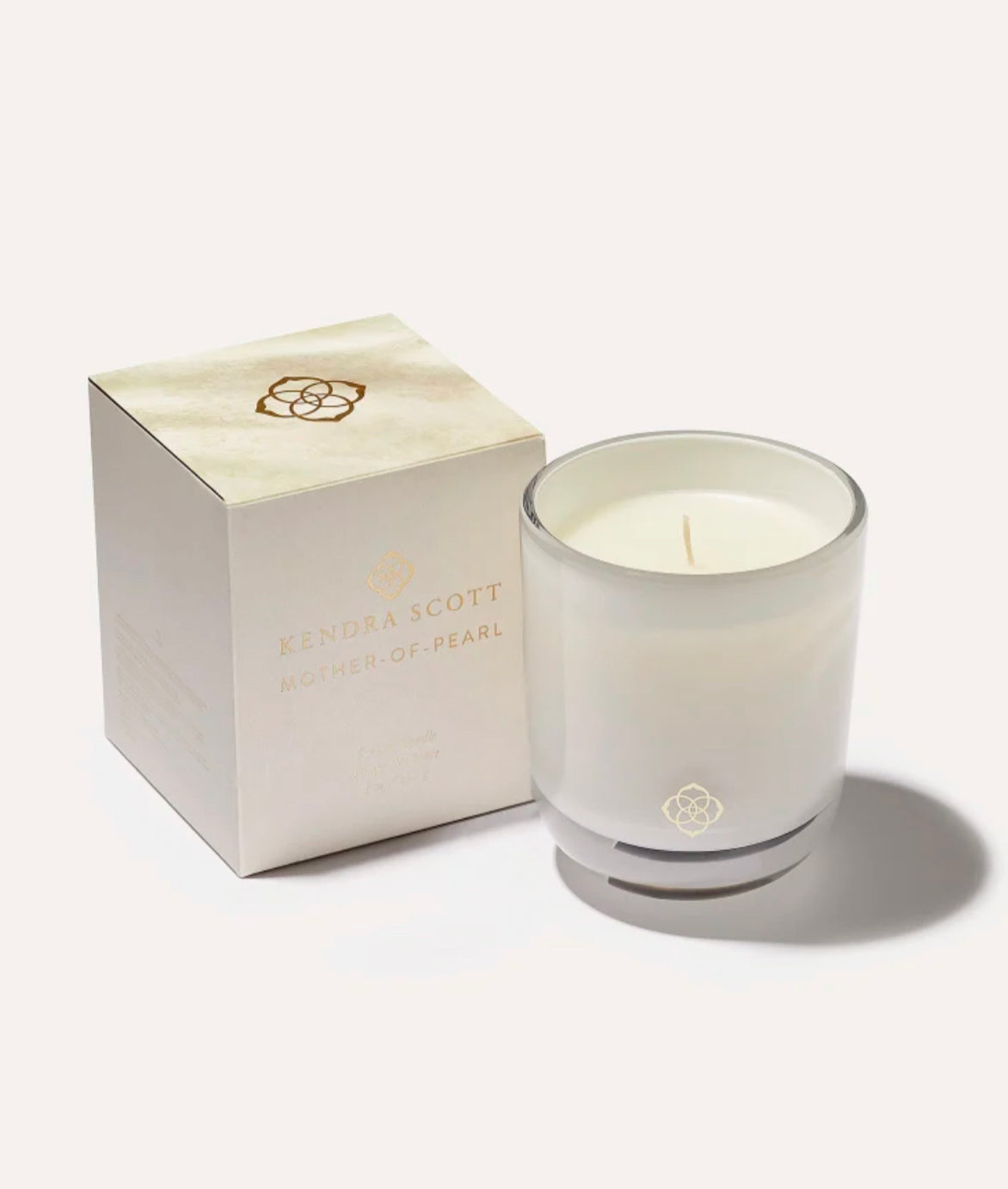 Kendra Scott Tumbled Candle White Mother of Pearl