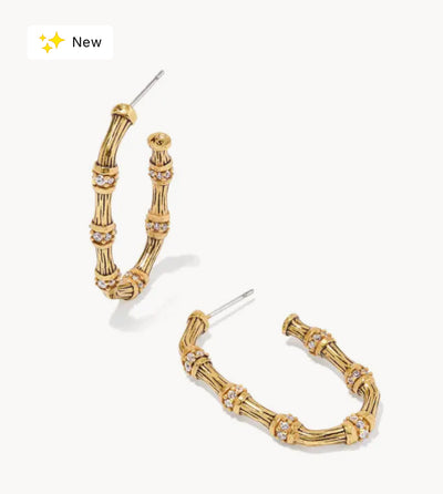 Kendra Scott Maura Bamboo Hoop Earrings