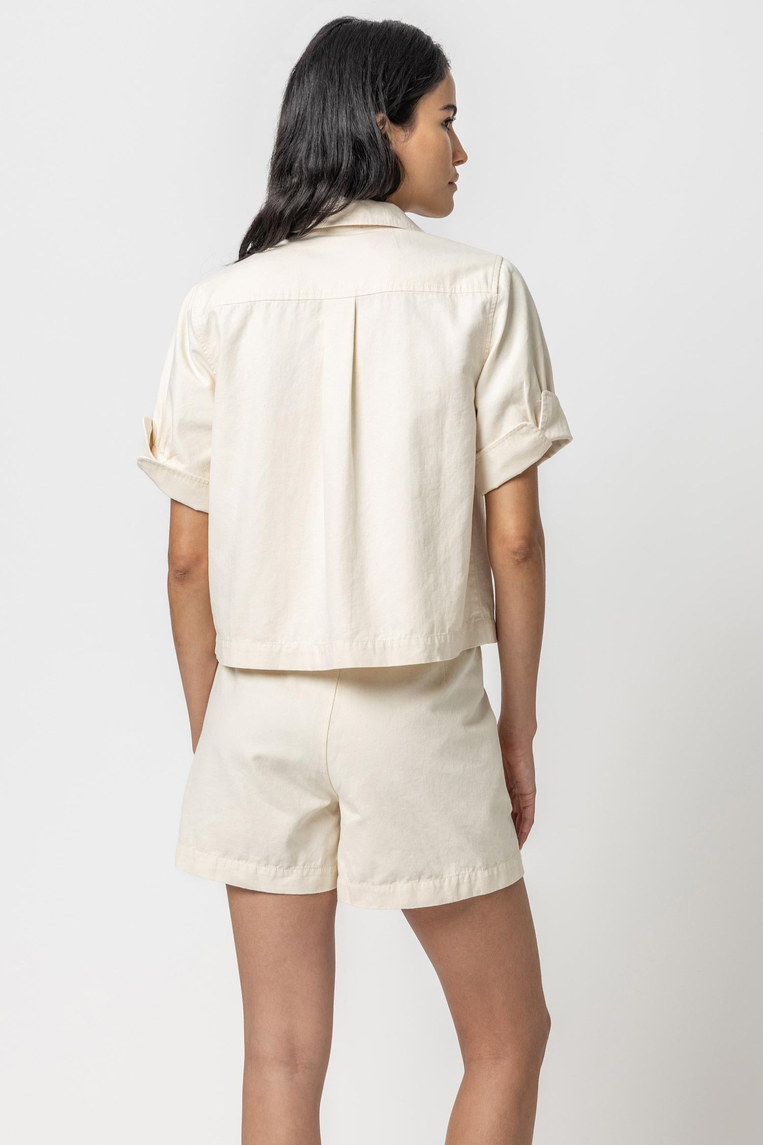 Lilla P Belted Canvas Shorts
