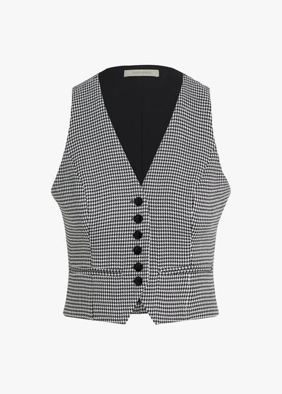 Favorite Daughter The Favorite Vest Houndstooth