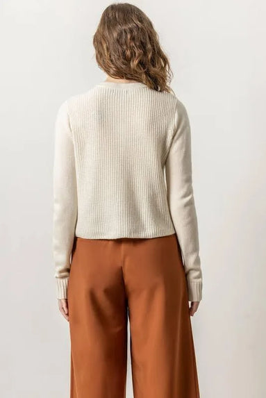 Lilla P Ribbed Cardigan Sweater